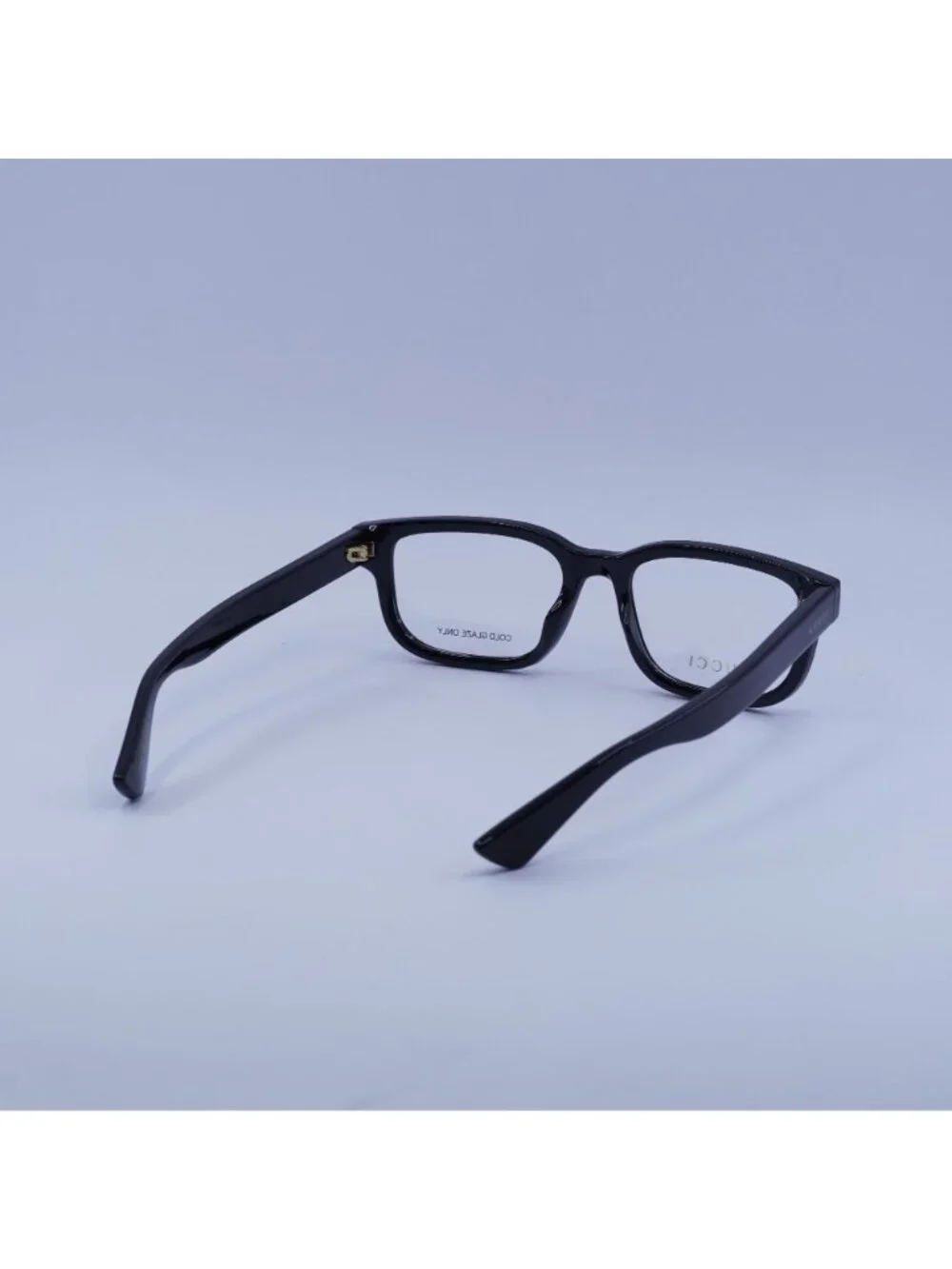 Gucci GG1584O 001 Eyeglasses Shiny Black 53mm Rectangle Frame